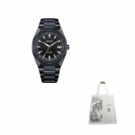 CITIZEN Attesa 100m atsparus vandeniui, saulės energija maitinamas kvarcinis mechanizmas, titano dirželis, 39mm laikrodis CB3046-76E Black Dial