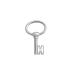 Hermes Curiosite Cle Sidabrinis Raktų Pakabukas Moteri&scaron;ki Aksesuarai H071723FP00 Silver,F