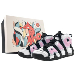 Nike Air More Uptempo vidutinio auk&scaron;čio senoviniai krep&scaron;inio batai GS Juodi Rožiniai DQ6200-001(Team40-GSS-BOX) 35.5