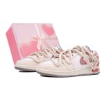 Jordan Air Jordan 1 Oda Amortizacija Neslystantis Atsparus dilimui Žemi Senoviniai Krep&scaron;inio Batai GS &Scaron;viesiai Rožiniai 553560-053(Team27-AJS-BOX) 38.5