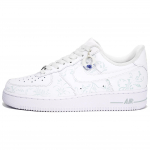 Nike Air Force 1 07 Wan Hua Nong, &scaron;iltos mėlynos ir baltos porceliano spalvos neslidūs, neslystantys, žemapadžiai riedlenčių bateliai CW2288-111(Komanda113-) 35.5