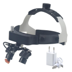 Naujas Ergo loupe galvos laikiklis dantų didinamasis stiklas 48&deg; kampas priartinantis didinamasis stiklas 5W LED prožektorius specialus įrankis burnos chirurgijai Ergo loupe-A