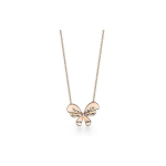 Tiffany & Co. Return To Tiffany Kolekcija 925 Sidabro Drugelis 18K Rožinio Aukso Karoliai Moteri&scaron;ki karoliai 63464708 Rose Gold