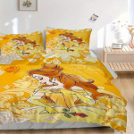3 vnt. &bdquo;Grožis ir pabaisa&ldquo; Belle patalynės komplektas, apimantis antklodės užvalkalą ir pagalvių užvalkalus, tinkamas visiems sezonams B006 135x200cm