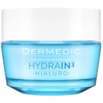 Dermedic Hydrain3 Hialuro Ultra-Drėkinamasis Gelis-Kremas 50g su Hialurono Rūg&scaron;timi Sausai Odai Giliai Drėkinantis