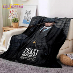 3D P-Peaky Blinders Tommy Shelby mink&scaron;tas flanelinis pledas lovoms, miegamajam, sofai, piknikui, apdengiamasis pledas laukui, laisvalaikiui, dovana 150x180cm( 59x70in )
