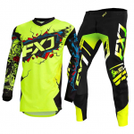 motokroso pavarų komplektas vaikams 4 5 6 7 8 9 10 11 12 13 metų Jaunimas vaikas Motociklas berniukas Mergaitė Jersey Pant Kits lenktyninis kostiumas Visureigis Enduro MX MTB S-20 yellow