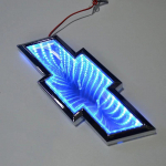 Automobilio bagažinės LED lipdukas Ženklelis &Scaron;viesos ženklelis Chevrolet Cruze Malibu Cavalier Monza Sail Trax Equinox Captiva Lacetti Orlando 20X 7.2cm mėlyna