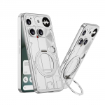 For Nothing Phone 3 dėklas Kietas PC 3 viename atsparus smūgiams Žiedas Stovas MagSafe Apsauginis galinis dangtelis Dėklas For NothingPhone 3 telefono korpusui Nothing Phone (3) juoda
