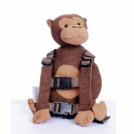 Kaina Beždžionėlės pliu&scaron;inis PP medvilnės vaiko saugos diržas su kuprinės individualiu logotipu Unisex (as the picture,14 in(35.56cm)) brown