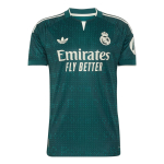 Adidas Originals Real Madrid 26/27 Sezonas I&scaron;vykos Slim Fit Greitai Džiūstanti Dryžuota Trumpomis Rankovėmis Futbolo Mar&scaron;kinėliai Gerbėjų Versija Vyri&scaron;ki vir&scaron;utiniai drabužiai JZ7219 L