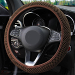 Universalus 38CM 1/3 vnt ledo &scaron;ilko vairo dangtis, atsparus dilimui, neslystantis automobilio priedai, pavarų dėžės rankinio stabdžio dangčio vidus Brown 1pc