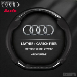 NAUJA neslystanti anglies pluo&scaron;to ir odos vairo apdaila automobiliams B A3 A4 A5 A6 A7 A8 Q1 Q2 Q3 Q5 Q7 Q8 S3 S4 S5 S6 RS3 RS4 RS5 black