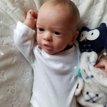 3D marmurinės tekstūros odos matomos venos Mink&scaron;tas silikonas, atgimęs berniukas, lėlės žaislas mergaitei, 45 CM audinio kūno menas Bebe Boneca žaidimų namas