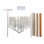 21 tono Kalimba klavi&scaron;ų rinkinys su derinimo plaktuku sidabras