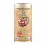Žalioji arbata su Tulsi ir &scaron;afranu (100 g), &bdquo;Tulsi&ldquo; žalioji arbata + &scaron;afranas, ekologi&scaron;ka sveikata