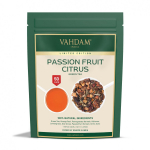 Citrusinė arbata su pasifloros vaisiais (100 g), Pasifloros vaisių citrusinių vaisių žalioji arbata, VAHDAM
