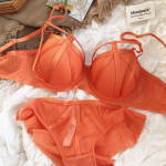 Naujos spalvos apatinio trikotažo rinkinys Sexy Hollow Push Up liemenėlės komplektas moterims Classic Bandage Brassiere Summer Lace Plus Size liemenėlės ir kelnaičių rinkiniai 85C