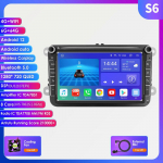 Automobilių radijas Hizpo 8 colių Android AutoRadio, skirtas Volkswagen VW Passat B6 B7 CC Tiguan Touran Golf Polo Skoda Seat Carplay Multimedia GPS 2din Audio Video S6 8Core 6GB 64GB