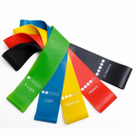 TPE atsparumo juostos Fitneso rinkinys Guminės kilpos juostos Jėgos lavinimo treniruočių i&scaron;plėtimas Jogos treniruoklių salės įranga Elastinė guminė kilpa 5 Pcs