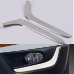 Skirta CR-V CRV 2017 2018 2019 2vnt./stal. Car Styling Chrome Sidabrinė priekinio rūko žibinto dangčio apdaila