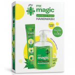Godrej Protekt magic Powder to Liquid Handwash Bottle + 3 Refills 27g žalia