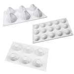 3D silikoninė torto forma Kepimo forma Torto formelė Kalėdinė kepurė &bdquo;pasidaryk pats&ldquo; Kepiniai balta