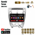 10 colių Android automobilio radijas Carplay, skirtas Hyundai Tucson 2006-2013 automobilių multimedijos vaizdo grotuvas GPS navigacija WIFI 2+32GB