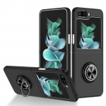 Pir&scaron;tų žiedo dėklas, skirtas Samsung Galaxy Z Flip 5 Flip5 Flip4 Flip3 Flip2 Flip 4 3 2 Zflip5 5G Mobiliojo telefono sulankstomas dangtelis Funda for Samsung Z Flip 5 juoda