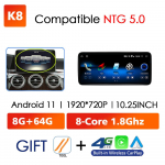 Android 12 Wireless CarPlay, skirtas Mercedes Benz C Class W205 2014-2018 Automobilių multimedijos navigacija GPS SWC DSP 4G WiFi Netflix
