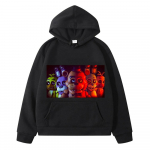 Bear Rabbit Žaidimas Kawaii Hoodies Rudens vilnos megztiniai berniukams FNAF anime megztinis y2k sudadera megztinis Striukė vaiki&scaron;ki drabužiai mergaitėms 130 juoda