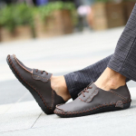 Vyri&scaron;ki verslo laisvalaikio batai Natūralios odos suknelės batai