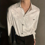 Vintažinės Harajuku palaidinės, moteri&scaron;kos drakono ra&scaron;tais, negabaritinės gatvių aprangos sagomis auk&scaron;tyn ilgomis rankovėmis mar&scaron;kiniai Kinieti&scaron;ko stiliaus pankroko stiliaus vir&scaron;ūnių tendencija