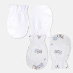 Organic Boom Basic + Cow Handwrap rinkinys visiems sezonams, korėjieti&scaron;ki kūdikių gaminiai white