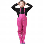 Vaikų užsiėmimai lauke Žvejybos liemenėlės su batais berniukams mergaitėms PVC lietaus kelnės Neper&scaron;lampamos batų kojos 28 rožinė