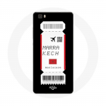 Coque pour Huawei P8 Lite Billet d'avion Marrakech Maroc