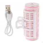 1 piece USB Rechargeable Hair Styling Roller Curler rožinė
