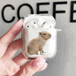 Creative Capybara dėklas, skirtas Apple Airpod Pro2 Airpods 1 2 3 Pro belaidis ausinių dangtelis, skirtas Air Pods 3 kartos dėžutės Cartoon Capa Airpods 1 2
