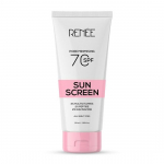 RENEE Poras mažinantis kremas nuo saulės SPF 70 su 2% niacinamido visų tipų odai, 2% peptidų ir 3% multivitaminų, 50 ml