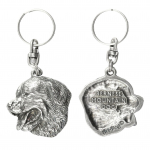 Bernese Mountain Dog, Berner Sennenhund - Silver-plated dog pendant, handbag decoration, backpack pendant by Art-Dog brand sidabras