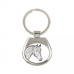 Bay Horse - keychain with a horse, keychain with a print, personalized pendant from the Art-Dog brand sidabras