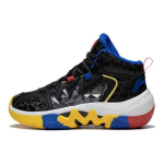 Li Ning Patogūs Neslystantys Smūgius Sugeriantys Patvarūs Vidutinio Aulo Krep&scaron;inio Batai Vaikams Kedai Juodi YKBS086-3 39