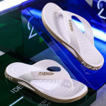Vyri&scaron;ki patvarūs neslystantys dezodoruojantys &scaron;lepetės: Stilingi paplūdimio batai vasaros i&scaron;vykoms ar naudojimui namuose Size 40-41