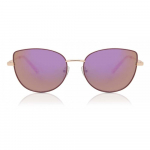 Viso ratlankio katės akių purpurinė rožė auksinė Smartbuy kolekcija Sammie S Srp L119e madingi uniSex akiniai nuo saulės Purple Rose Gold/53