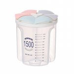 Grūdų laikymo talpykla virtuvės laikymo dėžutė Maisto laikymo dėžutė su dangčiais ir skyriais grūdams, cukrui, miltams, ryžiams, rie&scaron;utams, užkandžiams 1500ML