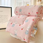 Class A Mother And Baby Grade Soybean Quilt Knitted Cotton Baby Down Quilt Single Double Thickened Fall And Winter Soybean Quilt Core 120*150cm