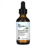 Sky Organics, ekologi&scaron;kas rozmarino galingas &scaron;aknų aliejus su makadamijos aliejumi, 2 fl uncijos (60 ml)