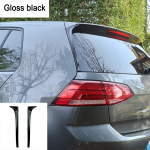 Skirta GOLF 7 MK7 GTD R 2014-2017 Blizganti juoda anglies pluo&scaron;to galinio lango &scaron;oninio spoileris sparno automobilio stilius automatinis galinio lango veidrodžio uodega juoda