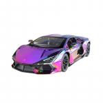 1/24 Lamborghini Revuelto Galvanizuotas Lydinio Automobilis Diecast & Žaislinės Transporto Priemonės Metalinis Žaislinio Automobilio Modelis Garsas ir &Scaron;viesa Kolekcija Vaikų Žaislas violetinė