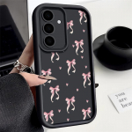 Madingas kaspinėlio ra&scaron;to mink&scaron;tas matinis dėklas Samsung S25 Ultra S24 FE S23 Plus A16 A56 A36 A55 A26 A06 A15 A35 atsparus smūgiams TPU objektyvo apsaugos telefono dėklas Samsung A16 5G